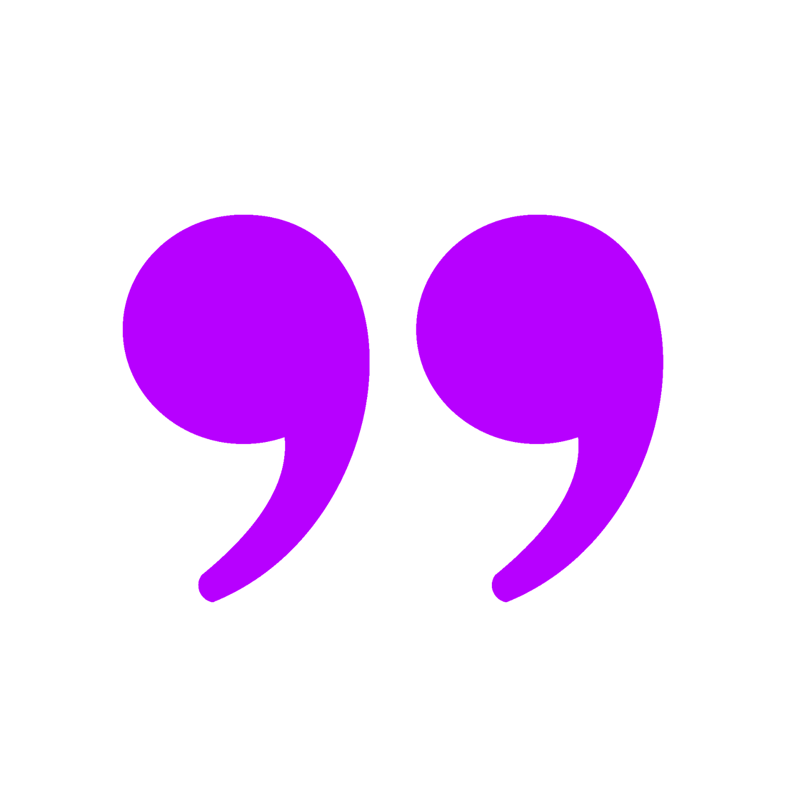 purple quote mark icon symbol vector